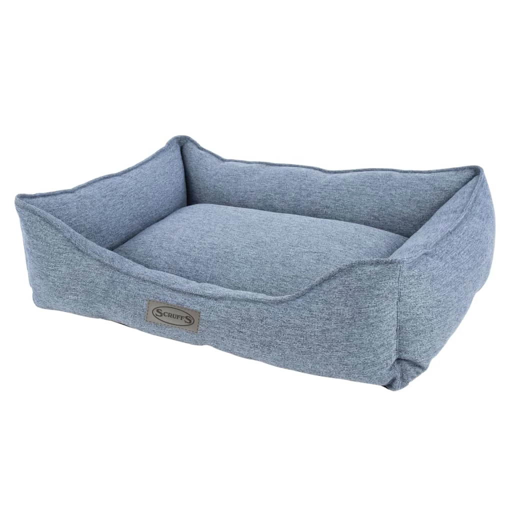 Panier Lavable En Tweed Bleu Pour Chien – 50x40x15 Cm – Image 2