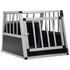 Cage De Transport En Aluminium Pour Chien – 54x69x50 Cm