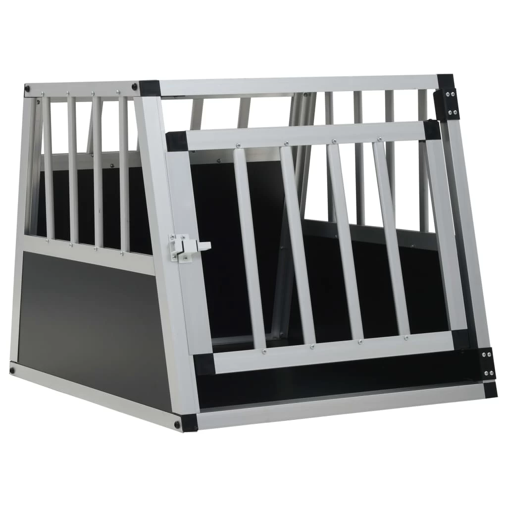 Cage De Transport En Aluminium Pour Chien – 54x69x50 Cm