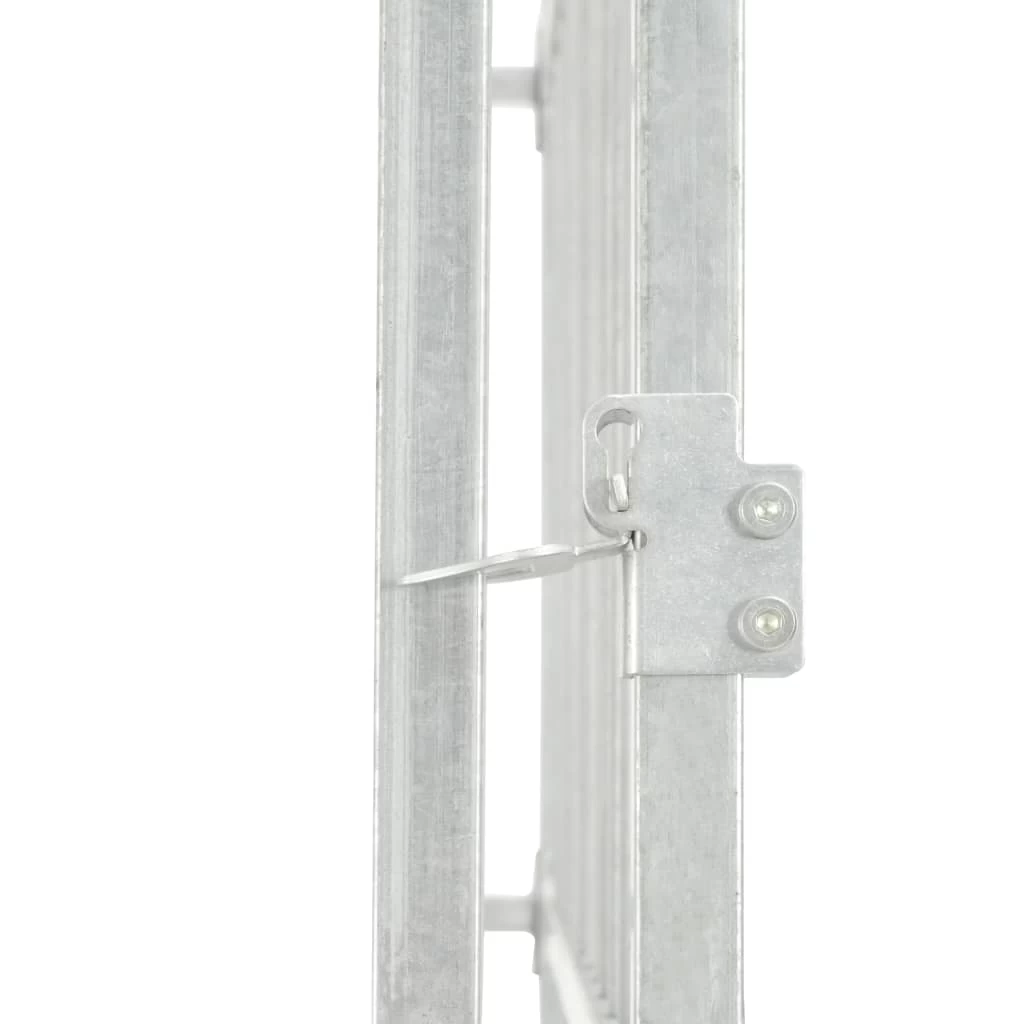 Chenil D’extérieur En Acier Galvanisé Avec Toit Pour Chien – Panneaux à Barreaux – 450x450x200 Cm – 20m² – Image 4