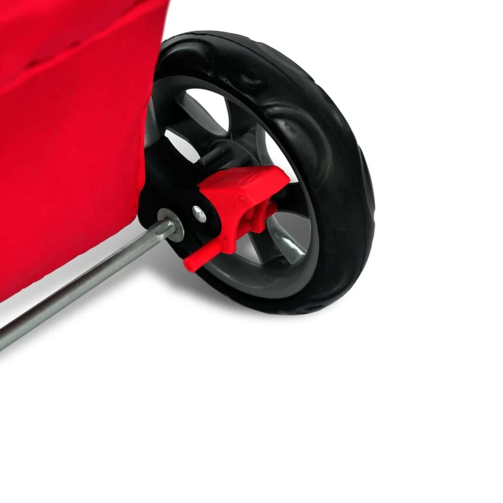 Poussette Pliable Pour Chiens – Rouge – Jusqu’à 15kg – Image 6