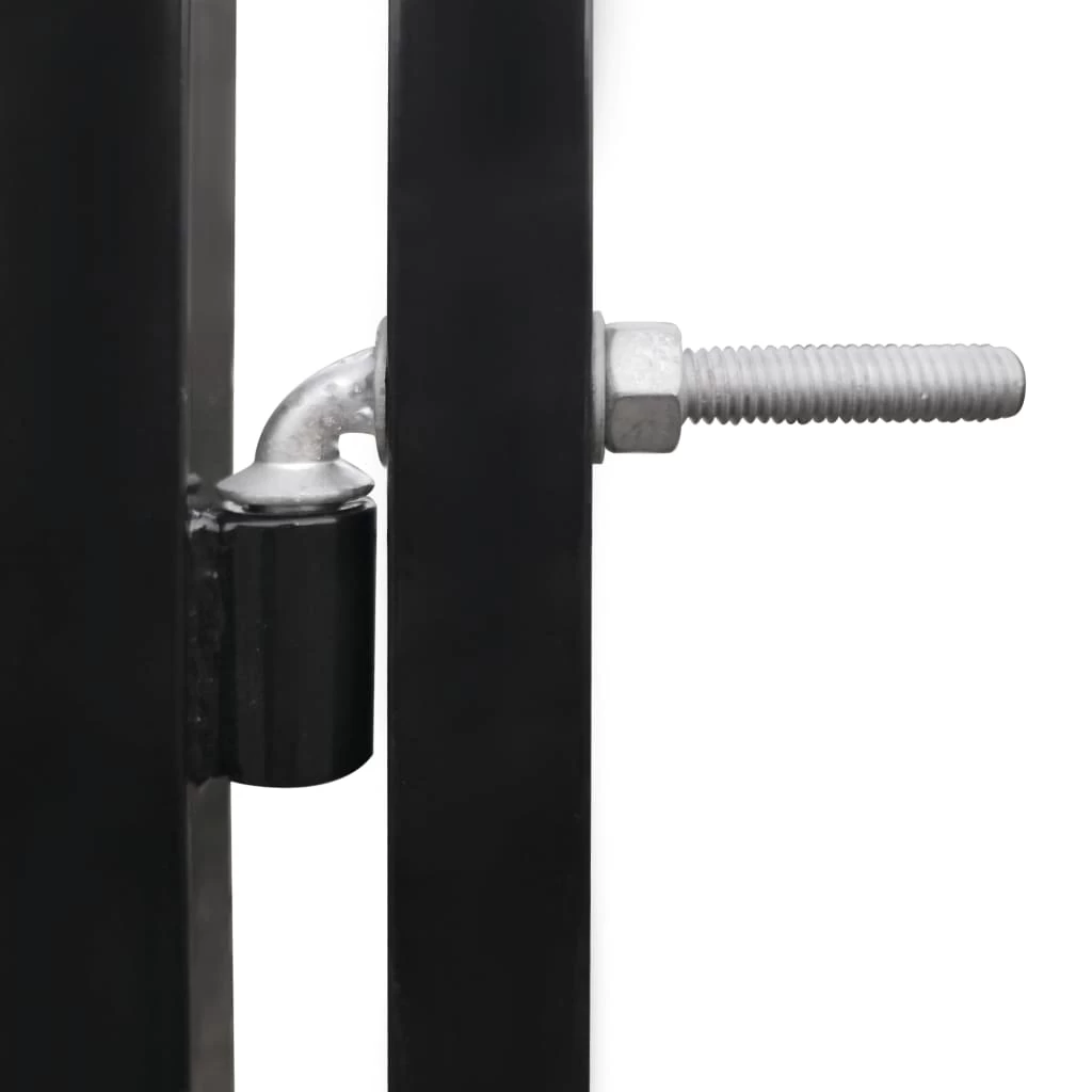 Chenil D’extérieur En Acier Noir Pour Chien – Panneaux à Barreaux – 300x300x185 Cm – 9m² – Image 3