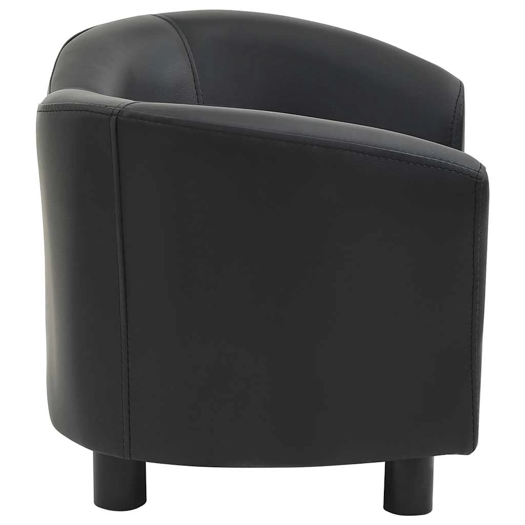Canapé Pour Chien Noir En Similicuir – 67x41x39 Cm – Image 4