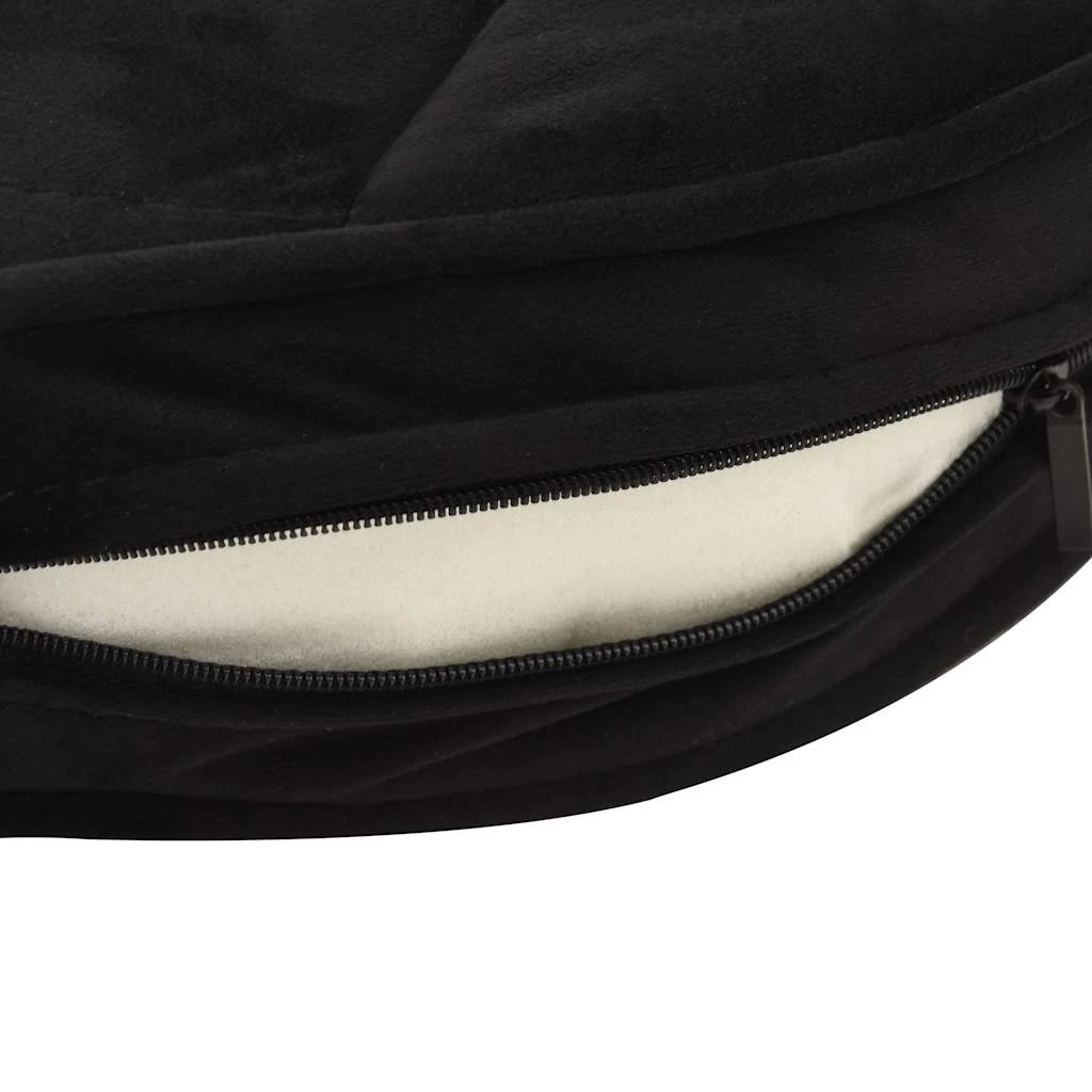 Canapé Pour Petit Chien Noir En Similicuir – 48x48x32 Cm – Image 9