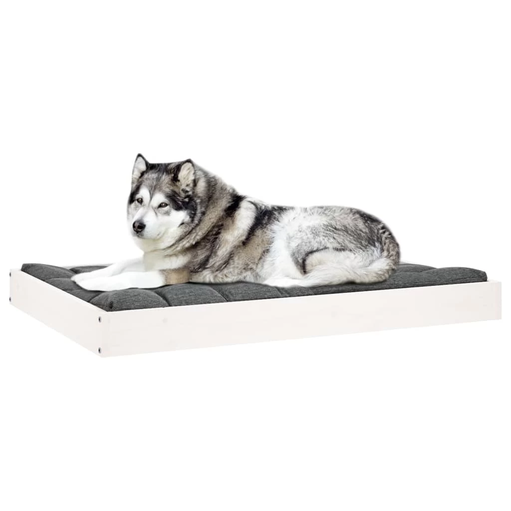 Lit En Bois De Pin Blanc Pour Grand Chien – 101,5x74x9 Cm – Image 6