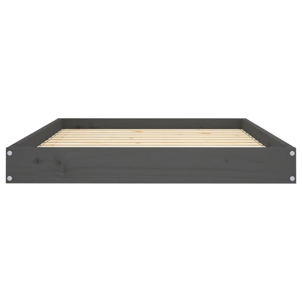 Lit En Bois De Pin Gris Pour Grand Chien – 101,5x74x9 Cm – Image 4