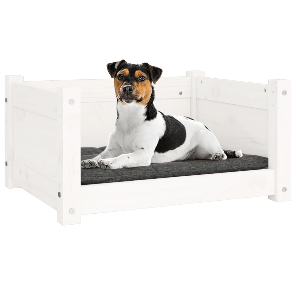 Lit En Bois De Pin Blanc Pour Petit Chien -55,5×45,5×28 Cm – Image 4
