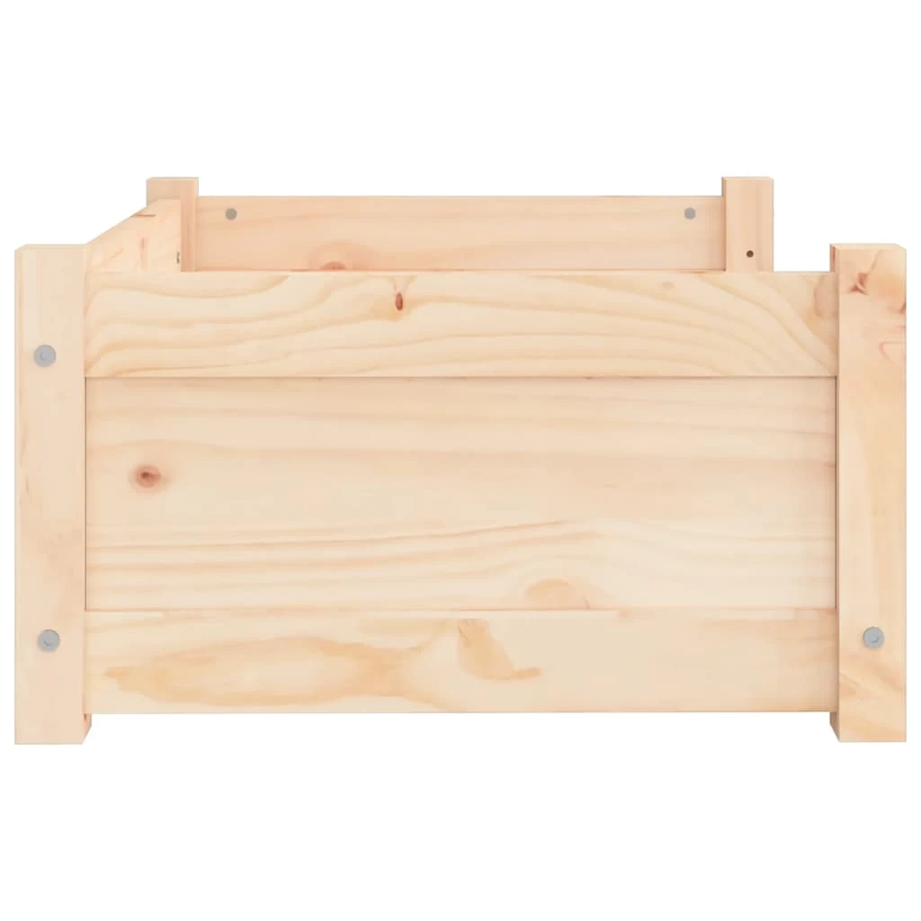 Lit En Bois De Pin Naturel Pour Chien – 65,5×50,5×28 Cm – Image 6