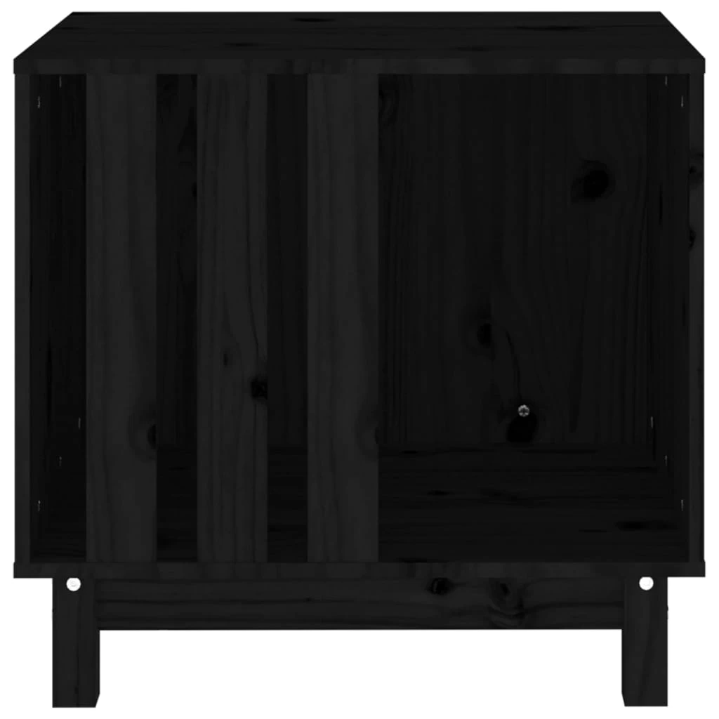 Niche D’intérieur En Bois Noir Pour Chien – 60x45x57 Cm – Image 5