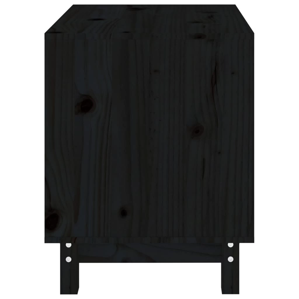 Niche D’intérieur En Bois Noir Pour Chien – 60x45x57 Cm – Image 6