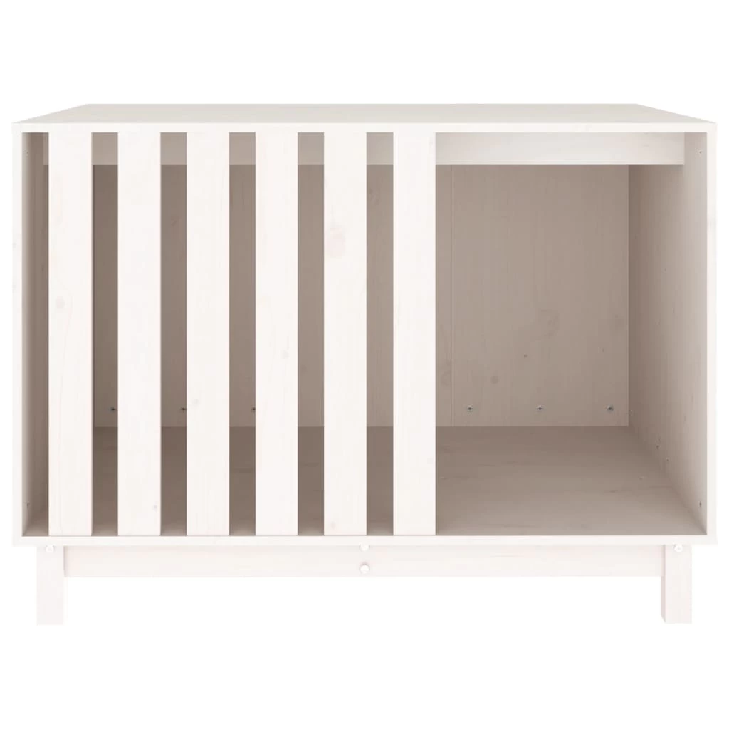 Niche D’intérieur En Bois Blanc Pour Grand Chien – 100x70x72 Cm – Image 5