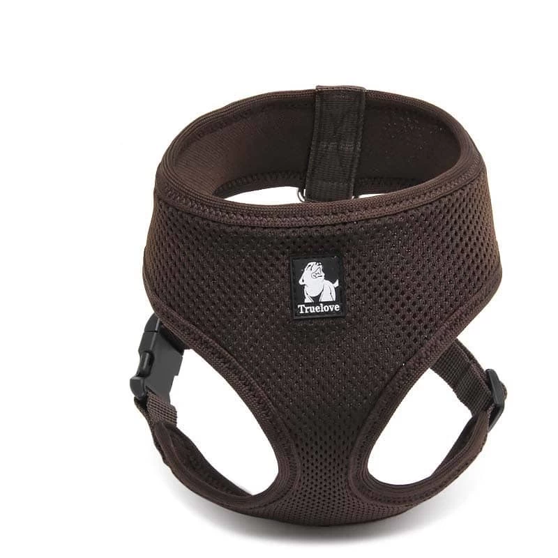 Harnais Gilet Pour Petit Chien Marron – Truelove
