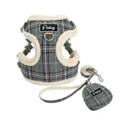 Harnais Veste Confortable Pour Chihuahua Style Anglais Gris