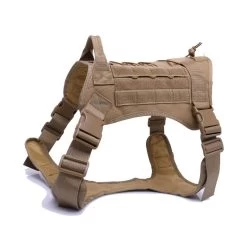 Harnais Tactique Pour Moyen Et Grand Chien Marron
