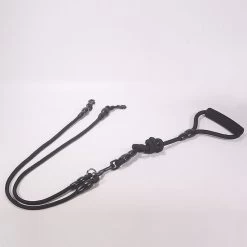 Laisse Double Pour Chien Détachable Noir