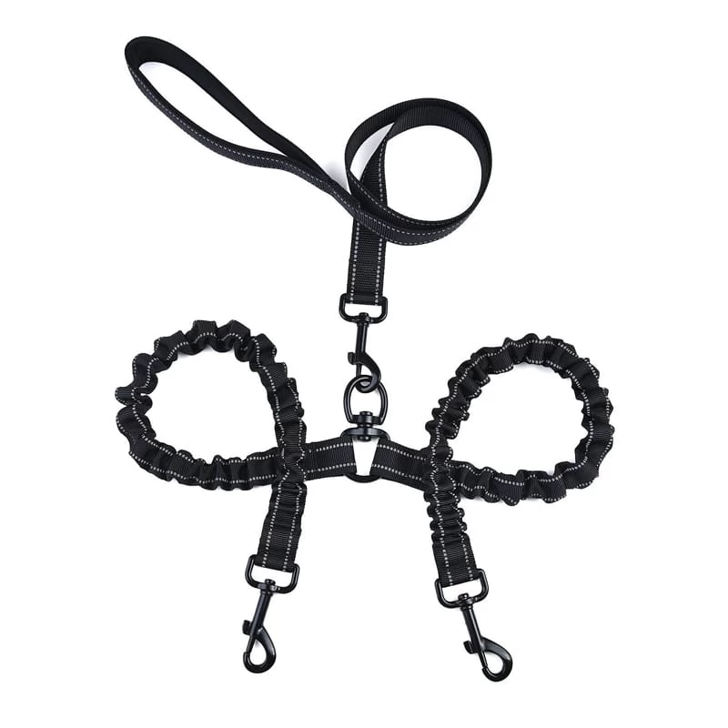 Laisse Double Pour Chien En Nylon