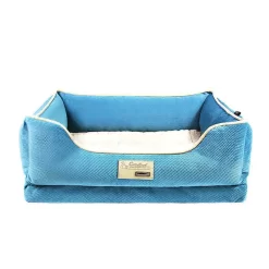 Panier Pour Chien à Mémoire De Forme Bleu – COCOON